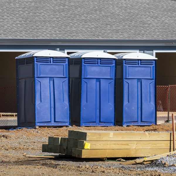 what is the expected delivery and pickup timeframe for the porta potties in Rand Colorado